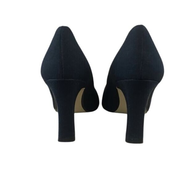 Parade Womens Black Square Toe Heels Size 7.5 Classic Pumps 3-Inch Comfort - Picture 4 of 8